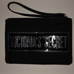 Victoria’s Secret black sequin pouch